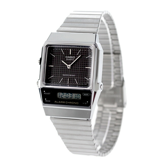 AQ-800E-1A カシオ クラシック チプカシ ユニセックス メンズ レディース 腕時計 カシオ casio アナデジ ブラック 黒 ブランド おしゃれ 防水 小さい 軽い かわいい プレゼント 実用的