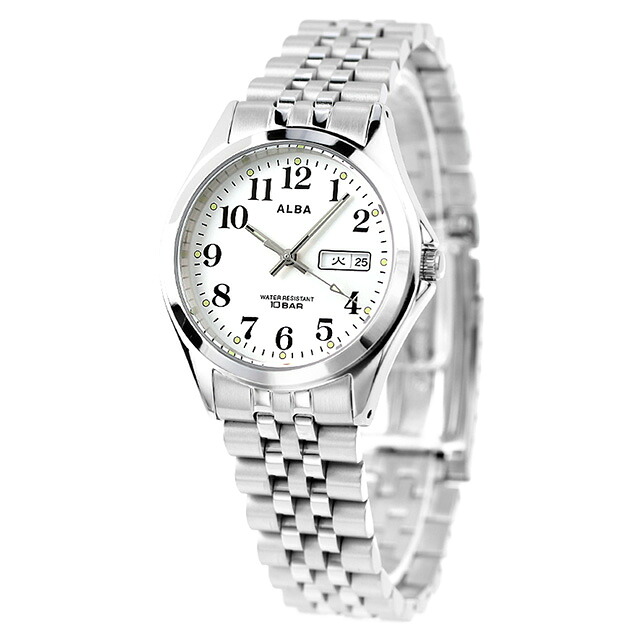 セイコー アルバ クオーツ 腕時計 メンズ SEIKO ALBA AQGK472 アナログ シルバー ブランド おしゃれ 防水 プレゼント 男性 実用的