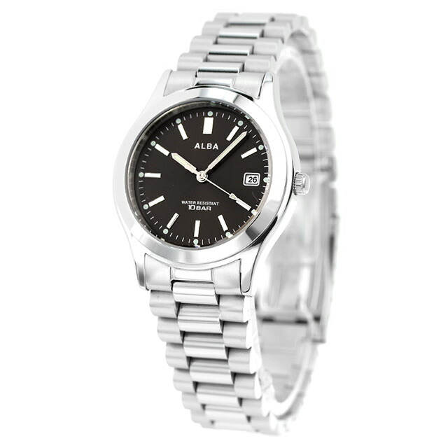 セイコー アルバ クオーツ 腕時計 メンズ SEIKO ALBA AQGK474 アナログ ブラック 黒 ブランド おしゃれ 防水 プレゼント 男性 実用的