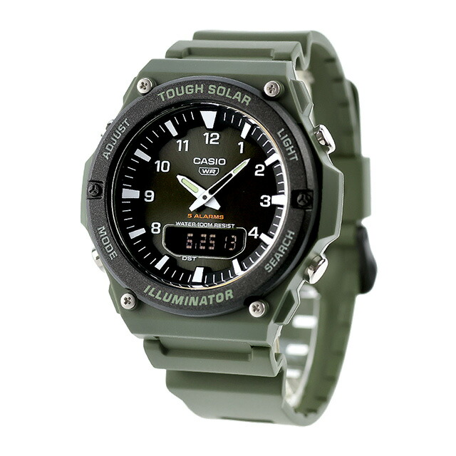 カシオ チープカシオ CASIO ソーラー AQ-S820W-3BV スタンダード 海外モデル メンズ チプカシ 腕時計 ブランド カシオ casio ブラック カーキグリーン 黒 おしゃれ アナデジ アナログ デジタル 防水 小さい 軽い かわいい プレゼント 実用的 学生