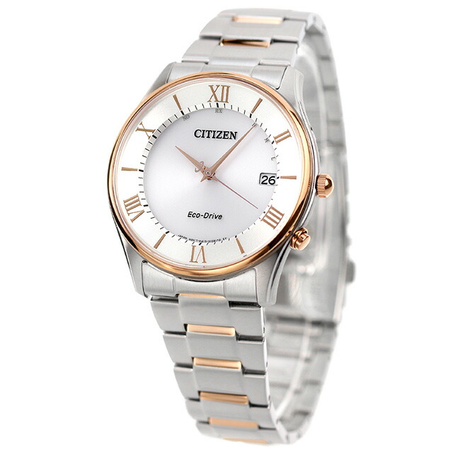 シチズン コレクション エコ・ドライブ電波時計 薄型 メンズ 腕時計 ソーラー電波腕時計 ソーラー電波時計 AS1062-59A シルバー ピンクゴールド CITIZEN ブランド おしゃれ 防水 プレゼント 男性 実用的
