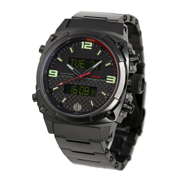 MTM エムティーエム エアー ストライク 2 チタン コンパス クロノグラフ GMT メンズ 腕時計 AS2-TBK-CBRD-MBTI AIR STRYK 2 時計 ブランド おしゃれ 防水 プレゼント 男性 実用的