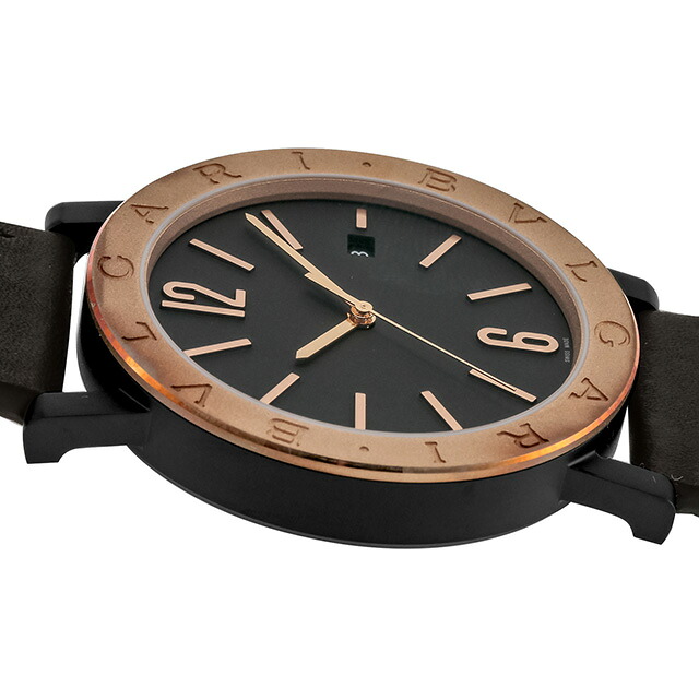 ブルガリ 時計 ブルガリブルガリ 自動巻き 腕時計 メンズ BVLGARI BB41C11BSD/MB ブラック ダークブラウン 黒 スイス製 高級 ブランド おしゃれ 防水 プレゼント 男性 実用的