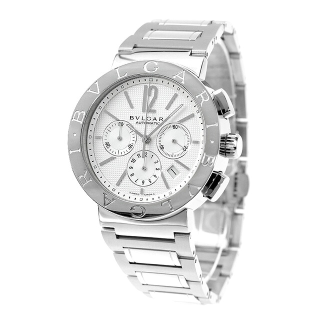 ブルガリ 時計 BVLGARI ブルガリ42mm クロノグラフ BB42WSSDCH 腕時計 シルバー 高級 ブランド おしゃれ 防水 プレゼント 男性 実用的
