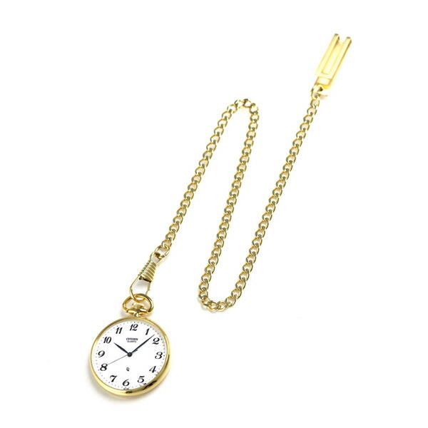 シチズン コレクション ポケットウォッチ クオーツ BC0423-54A 腕時計 ホワイト×ゴールド CITIZEN 懐中時計 ブランド 記念品 プレゼント ギフト