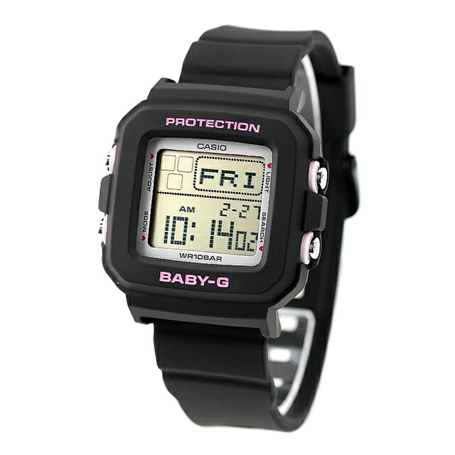 ベビーg ベビージー Baby-G BABY-G＋PLUS クォーツ 電池式 BGD-10KH-1 レディース 腕時計 ブランド カシオ casio デジタル ライトグレー ブラック 黒 おしゃれ 防水 小さい 軽い かっこいい プレゼント 男性 実用的