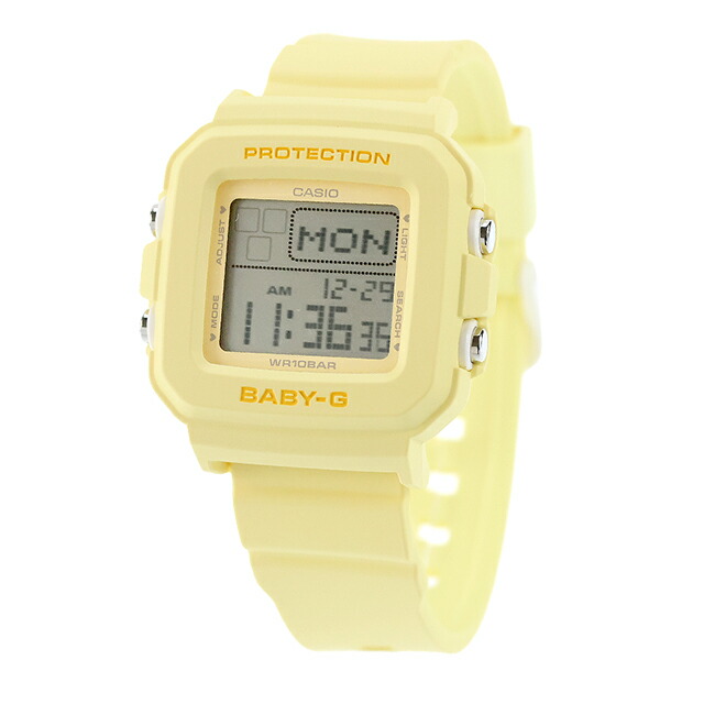 ベビーg ベビージー Baby-G BABY-G＋PLUS BGD-10 Series クォーツ 電池式 BGD-10KH-9 レディース 腕時計 ブランド カシオ casio デジタル パステルイエロー おしゃれ 防水 小さい 軽い かっこいい プレゼント 男性 実用的
