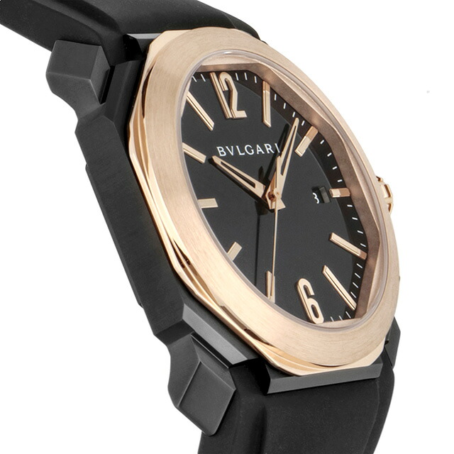 ブルガリ 時計 オクト 40mm スイス製 自動巻き メンズ 腕時計 BGO41BBSPGVD BVLGARI ブラック 黒 高級 ブランド おしゃれ 防水 プレゼント 男性 実用的
