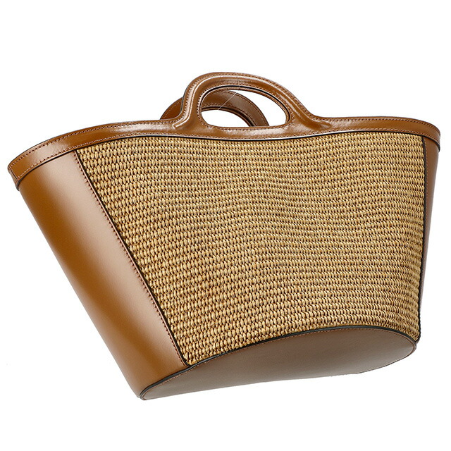 マルニ ハンドバッグ レディース MARNI BMMP0068Q0-P3860 ブラウン 軽量 小さめ 手提げ ブランド 高級 おしゃれ プレゼント 女性 実用的 かわいい