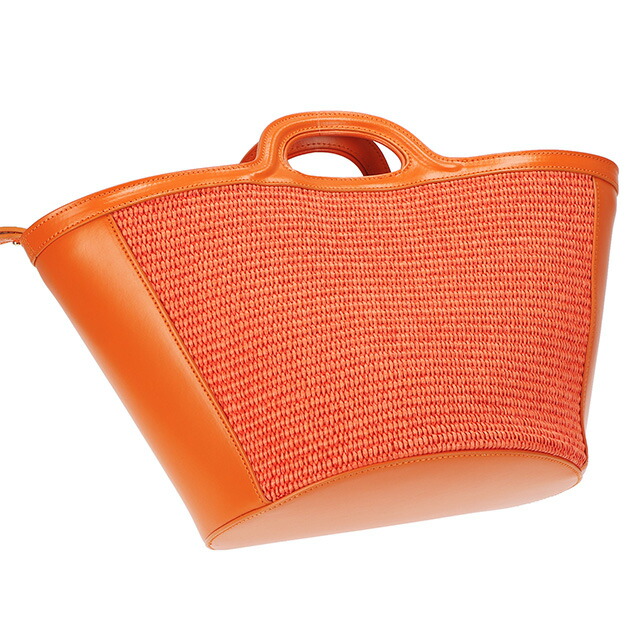 マルニ ハンドバッグ レディース ブランド MARNI BMMP0068Q0-P3860 オレンジ 軽量 小さめ 手提げ 高級 おしゃれ プレゼント 女性 実用的 かわいい