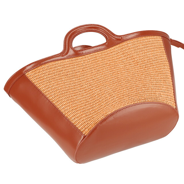 マルニ ハンドバッグ レディース MARNI BMMP0068Q0-P3860 オレンジ 軽量 小さめ 手提げ ブランド 高級 おしゃれ プレゼント 女性 実用的 かわいい