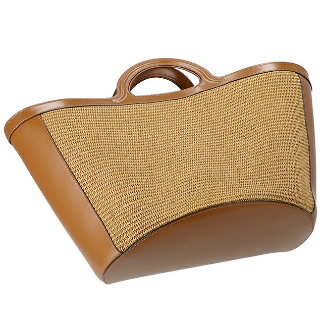 マルニ ハンドバッグ レディース ブランド MARNI ITALY BMMP0069Q0-P3860 00M50 ブラウン 軽量 小さめ 手提げ 高級 おしゃれ プレゼント 女性 実用的 かわいい