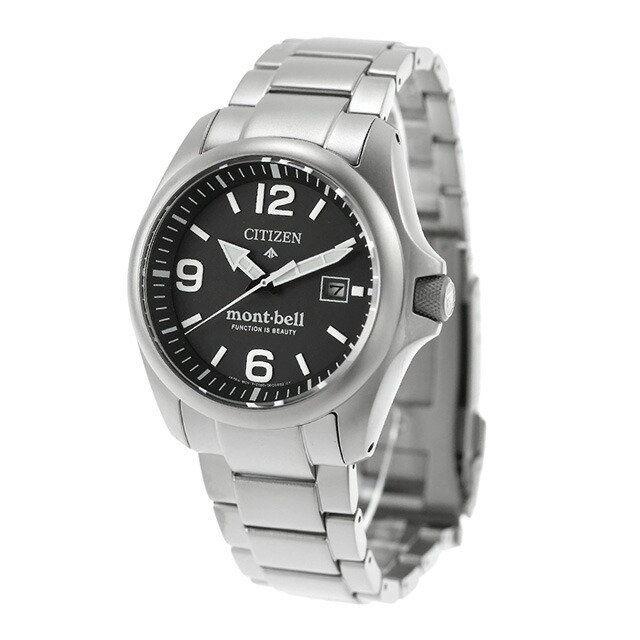 シチズン プロマスター LANDシリーズ mont-bell 光発電エコドライブ 腕時計 ブランド メンズ チタン 数量限定 ソーラー CITIZEN PROMASTER BN0247-52E アナログ ブラック 黒 おしゃれ 防水 文字盤 大きい プレゼント 男性 実用的