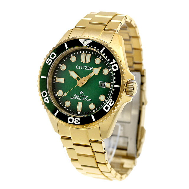 シチズン プロマスター マリン ダイバー200m エコドライブ 腕時計 ブランド メンズ ダイバーズウォッチ ソーラー CITIZEN PROMASTER BN0262-59W アナログ グリーングラデーション おしゃれ 防水 文字盤 大きい プレゼント 男性 実用的