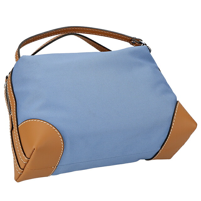 ジャンニキアリーニ ハンドバッグ レディース ブランド GIANNI CHIARINI ITALY BS 8648 TRENCH VAR.AZZURRO ブルー/ブラウン 軽量 小さめ 手提げ 高級 おしゃれ プレゼント 女性 実用的 かわいい