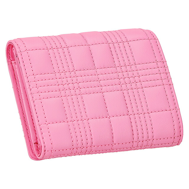 バ－バリ－ 三つ折り財布 レディース ブランド BURBERRY 8049282 ピンク ウォレット 高級 おしゃれ プレゼント 実用的