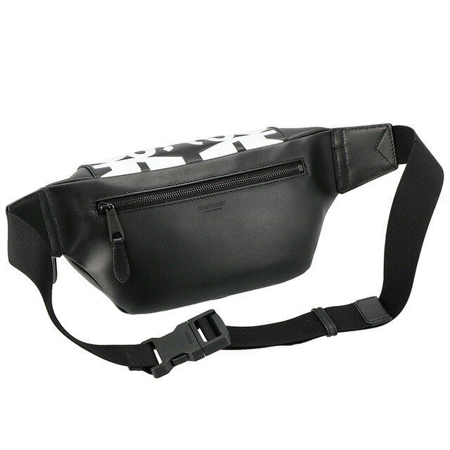 バ－バリ－ ボディバッグ メンズ ブランド BURBERRY 8051849 ブラック／ホワイト