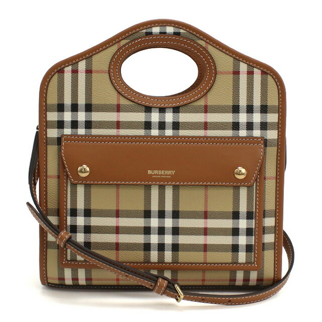 バーバリー ハンドバッグ レディース ブランド BURBERRY 8066166 BRIAR BROWN バッグ 軽量 小さめ 手提げ 高級 おしゃれ プレゼント 女性 実用的 かわいい