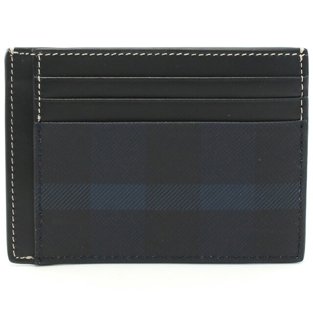 バーバリー カードケース メンズ BURBERRY モルドバ 8074691 DARK CHARCOAL BLUE ネイビー系 財布 定期入れ ブランド 高級 おしゃれ プレゼント 実用的