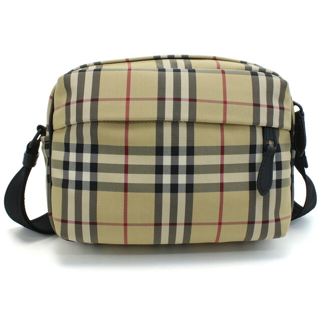 バーバリー 斜め掛けショルダーバッグ メンズ BURBERRY ナイロン ルーマニア 8084111 ARCHIVE BEIGE マルチカラー バッグ 斜めがけ ブランド 高級 おしゃれ プレゼント 男性 実用的 かっこいい