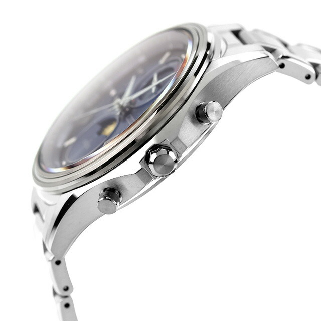 シチズン エクシード ダイレクトフライト 月暈 つきがさ 光発電エコドライブ電波 腕時計 ブランド メンズ チタン ムーンフェイズ 電波ソーラー CITIZEN EXCEED BY1020-61L アナログ ブルーグラデーション 日本製 高級 おしゃれ 防水 プレゼント 男性 実用的