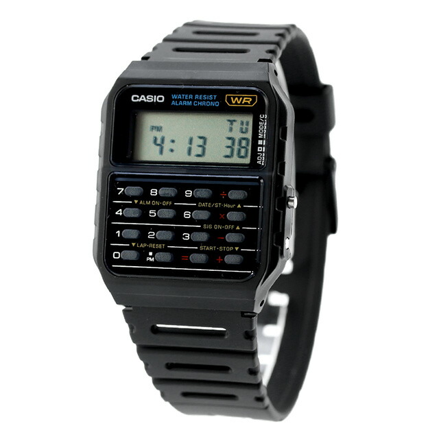 カシオ CASIO クォーツ 電池式 CA-53W-1Z スタンダード カルキュレーター 海外モデル ユニセックス メンズ レディース 腕時計 カシオ casio デジタル ブラック 黒 ブランド おしゃれ 防水 プレゼント 実用的