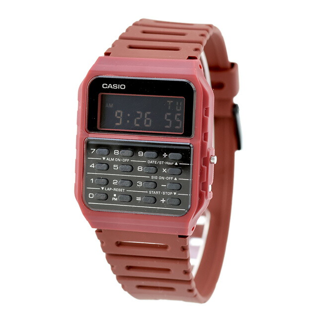 カシオ チープカシオ CASIO クォーツ 電池式 CA-53WF-4B クラシック ユニセックス チプカシ 腕時計 ブランド カシオ casio デジタル ブラック レッド 黒 おしゃれ 防水 かわいい プレゼント 実用的 学生