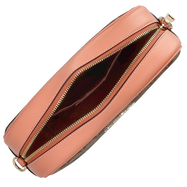 コーチ ショルダーバッグ メッセンジャーバッグ 2way ハンドバッグ レディース アウトレット ブランド COACH シグネチャー CA547 IMVH0 ブラウン/ライトコーラル 斜めがけ 高級 おしゃれ プレゼント 女性 実用的 かわいい