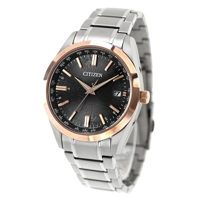 シチズン コレクション KIZASHI Collection エコ・ドライブ電波 腕時計 ブランド メンズ チタン 数量限定 電波ソーラー CITIZEN COLLECTION CB0264-55E アナログ ブラック 黒 おしゃれ 防水 プレゼント 男性 実用的