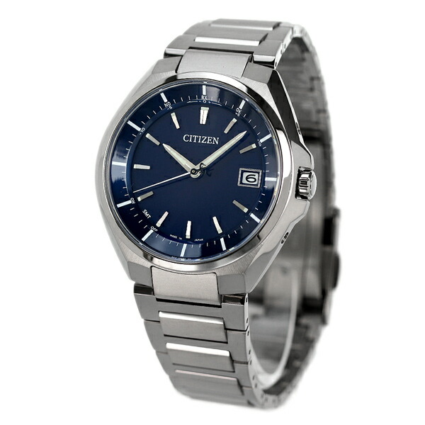シチズン アテッサ エコドライブ電波 CB3010-57L 腕時計 ソーラー電波腕時計 ソーラー電波時計 メンズ ネイビー CITIZEN ATESSA 高級 ブランド おしゃれ 防水 文字盤 大きい プレゼント 男性 実用的