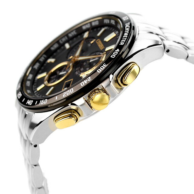 シチズン コレクション ダイレクトフライト エコドライブ電波 腕時計 メンズ 数量限定モデル クロノグラフ 電波ソーラー CITIZEN COLLECTION CB5879-53E アナログ ブラック 黒 ブランド おしゃれ 防水 プレゼント 男性 実用的