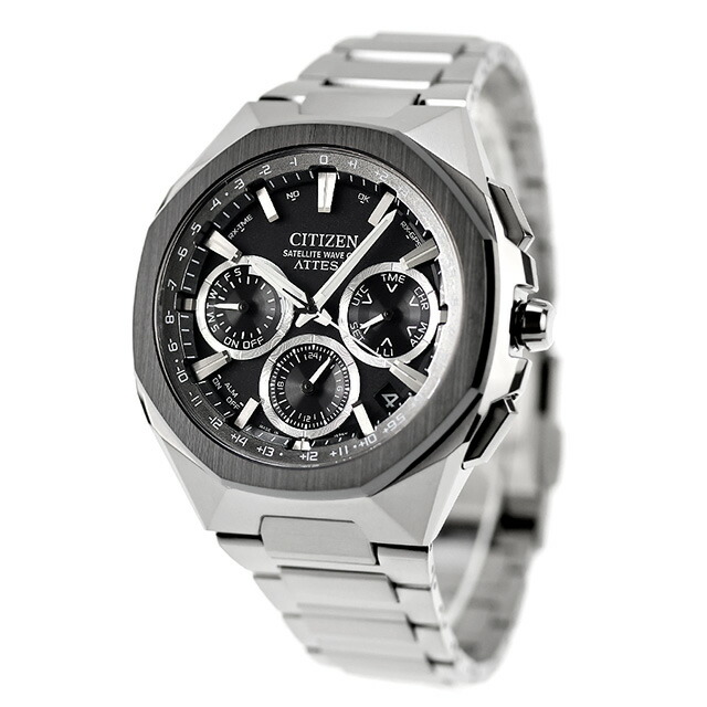 シチズン アテッサ ダブルダイレクトフライト エコドライブGPS衛星電波 腕時計 ブランド メンズ チタン クロノグラフ ソーラー CITIZEN ATTESA CC4104-53E アナログ 日本製 高級 おしゃれ 防水 文字盤 大きい プレゼント 男性 実用的