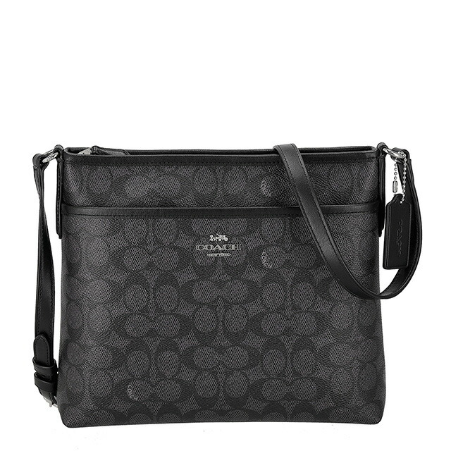 コーチ ショルダーバッグ メッセンジャーバッグ レディース アウトレット ブランド COACH CCQ21 SVO1U ブラック 斜めがけ 高級 おしゃれ プレゼント 女性 実用的 かわいい