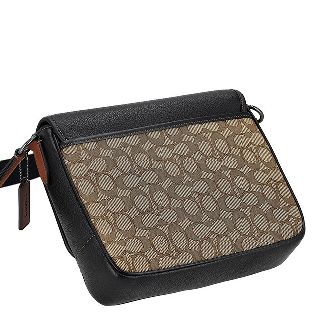 コーチ ショルダーバッグ メッセンジャーバッグ メンズ アウトレット ブランド COACH CE534 QBV1R カーキ/ブラックマルチ ブラウン 斜めがけ 高級 おしゃれ プレゼント 男性 実用的 かっこいい
