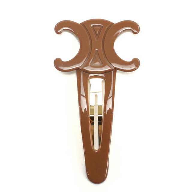 セリーヌ ヘアピン レディース ブランド CELINE 460PT ブラウン ヘアアクセサリー