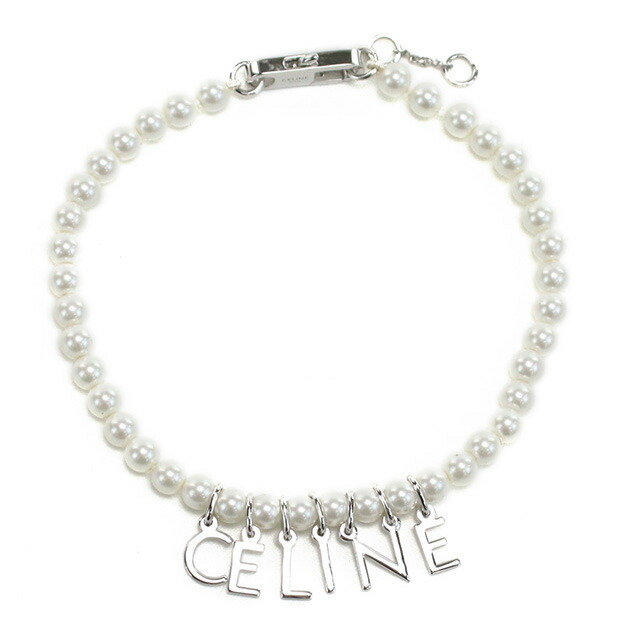 セリーヌ ブレスレット レディース ブランド CELINE イタリア 460PZ ホワイト系 シルバー系 アクセサリー