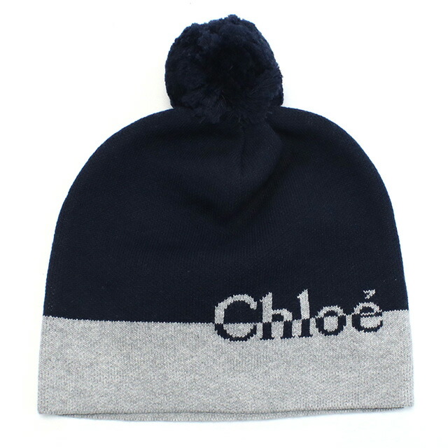 クロエ ニットキャップ ベビー ブランド CHLOE C11195 NAVY ネイビー系 小物 選べるモデル