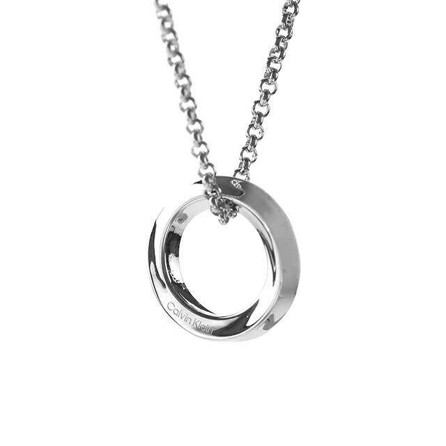 カルバンクライン ネックレス ペンダント メンズ CALVIN KLEIN ツイステッドリング TWISTED RING 35000306 シルバー アクセサリー ジュエリー ブランド 高級 おしゃれ プレゼント 男性 実用的 かっこいい