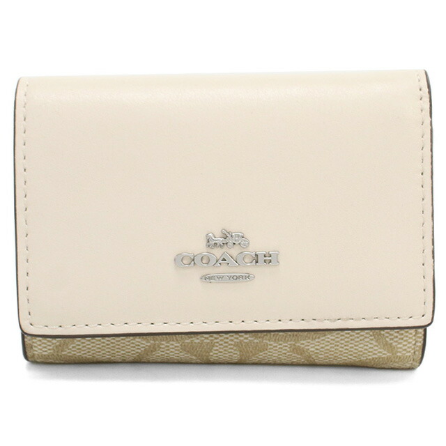 コーチ 三折財布小銭入付き レディース ブランド COACH CM761 ホワイト 財布