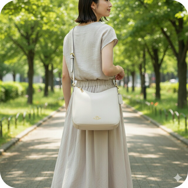 コーチ ショルダーバッグ メッセンジャーバッグ レディース アウトレット ブランド COACH CU960 IMCHK チョーク ホワイト 斜めがけ 高級 おしゃれ プレゼント 女性 実用的 かわいい