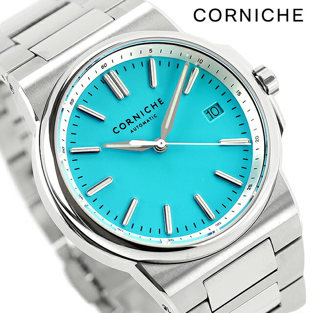 コーニッシュ ラ グランデ コーニッシュ 自動巻き 腕時計 ブランド メンズ CORNICHE 102876 アナログ ブルー おしゃれ 防水 プレゼント 男性 実用的