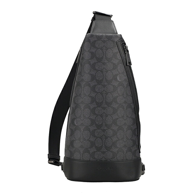 コーチ ボディバッグ メンズ ブランド COACH Cambodia CY801 QBMI5 ブラック/チャコール 斜めがけ 軽量 小さめ ブランド 高級 おしゃれ プレゼント 男性 実用的 かっこいい