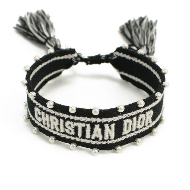 ディオール ブレスレット レディース ブランド Christian Dior イタリア B2260 NERO ブラック アクセサリー