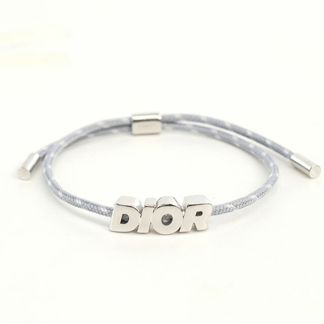 ディオール ブレスレット メンズ ブランド Christian Dior ポルトガル B2441 グレー系 シルバー系 アクセサリー