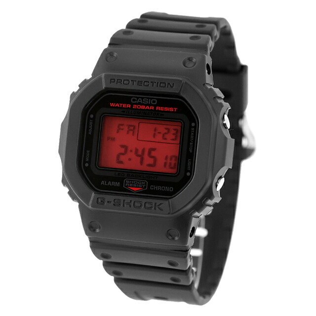 gショック ジーショック 5600 G-SHOCK オリジン 5600シリーズ クォーツ 電池式 DW-5600BBR-1 メンズ 腕時計 ブランド カシオ casio デジタル レッド ブラック 黒 おしゃれ 防水 プレゼント 男性 実用的