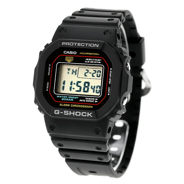gショック ジーショック G-SHOCK クォーツ 電池式 DW-5600RL-1 デジタル 5600シリーズ メンズ 腕時計 ブランド カシオ casio デジタル ブラック 黒 おしゃれ 防水 軽い プレゼント 男性 実用的