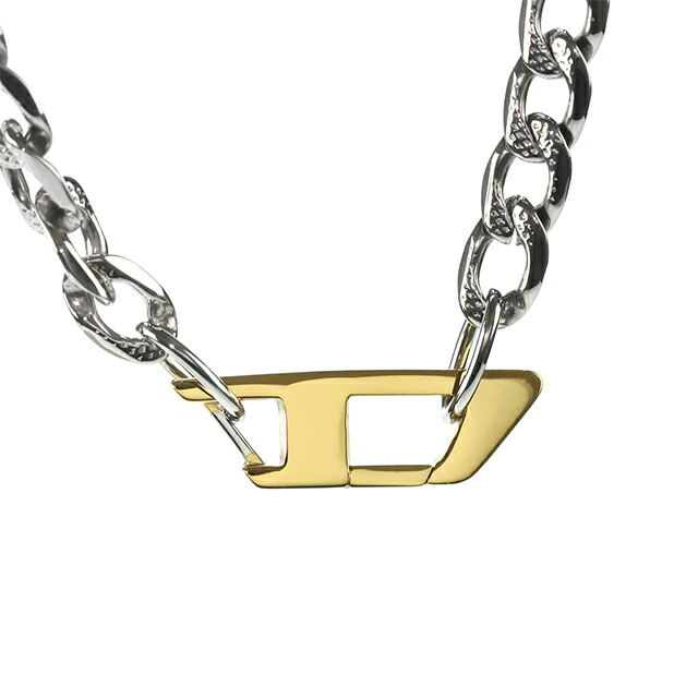 ディーゼル ネックレス メンズ レディース ブランド DIESEL チェーン ロゴ シルバー ゴールド アクセサリー