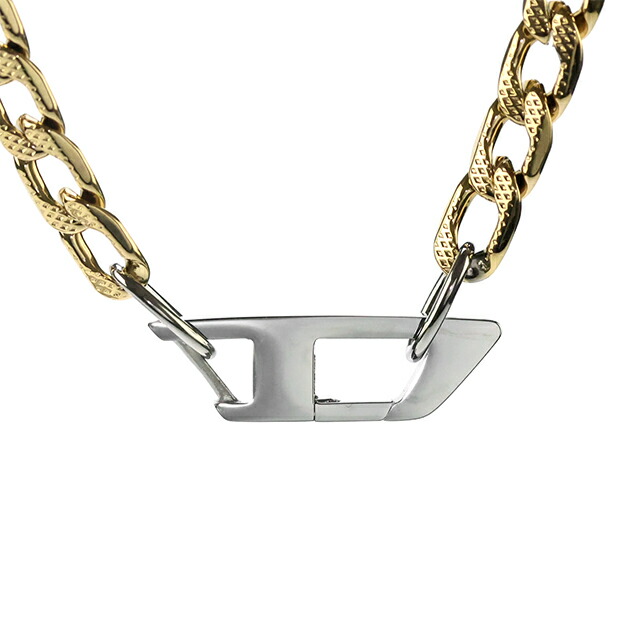 ディーゼル ネックレス メンズ レディース ブランド DIESEL チェーン ロゴ ゴールド アクセサリー