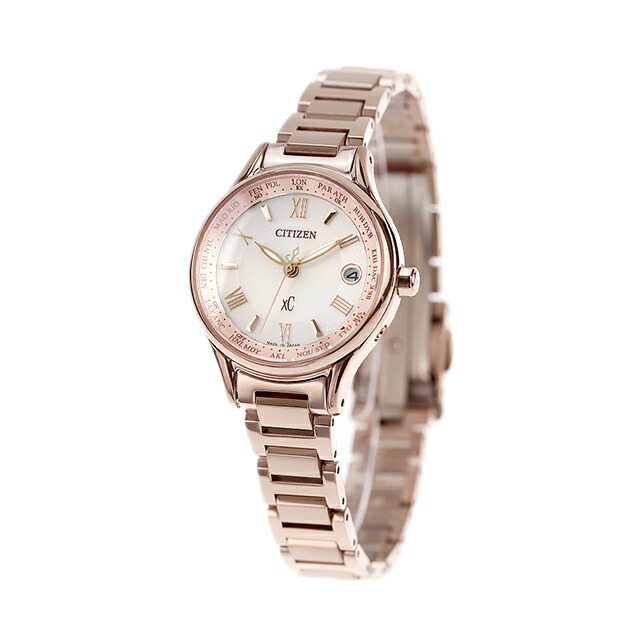シチズン クロスシー エコドライブ電波 チタン レディース 腕時計 サクラピンク（R） EC1164-53W CITIZEN xC ブランド おしゃれ 防水 軽い 華奢 かわいい プレゼント 女性 実用的