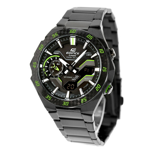 エディフィス EDIFICE ソーラー ECB-2200RC-1A3 ウィンドフロー Bluetooth 海外モデル メンズ 腕時計 ブランド カシオ casio アナデジ ブラック 黒 おしゃれ 防水 文字盤 大きい プレゼント 男性 実用的